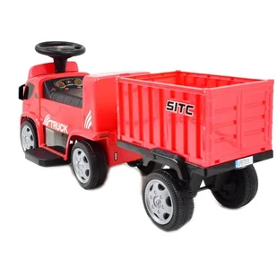 Jeździk, Ciężarówka Na Akumulator Gts-6688-e Z Przyczepą I Dźwiękami - Pojazdy elektryczne dla dzieci Jeździk, Ciężarówka Na Akumulator Gts-6688-e Z Przyczepą I Dźwiękami - Pojazdy elektryczne dla dzieci - miniaturka - grafika 7