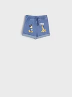Spodnie i spodenki dla chłopców - Sinsay - Szorty jeansowe Myszka Miki - niebieski - miniaturka - grafika 1