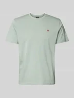 Koszulki męskie - T-shirt z wyhaftowanym logo model ‘SALIS’ - miniaturka - grafika 1