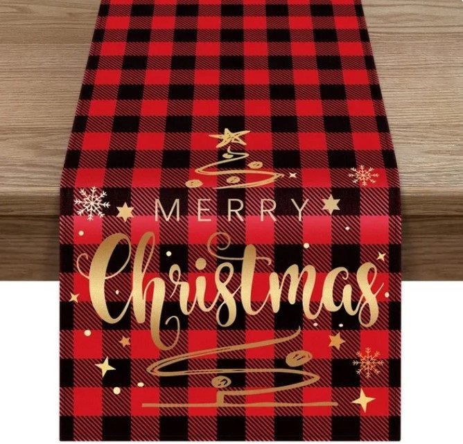 Świąteczny Bieżnik Na Stół Obrus Wigilijny 180x33 cm