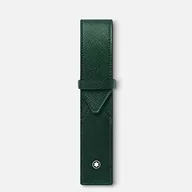 Etui na dokumenty i karty - Montblanc Sartorial etui na 1 przyrząd do pisania ze skóry w kolorze zielonym, wymiary: 16 cm x 3 cm x 1,6 cm, 131200, zielony, 16cm, Nowoczesny - miniaturka - grafika 1