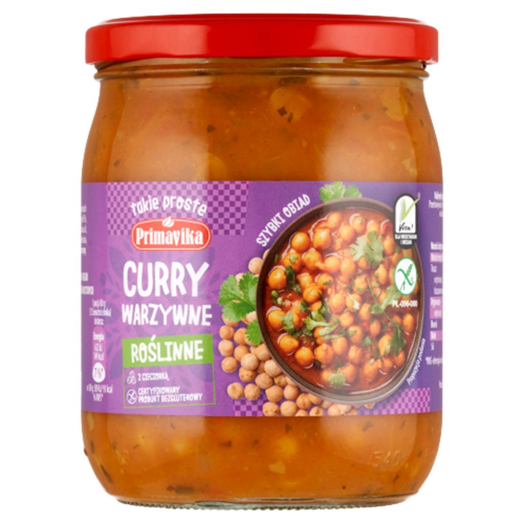 Primavika Curry warzywne 470 g - sos