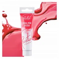 Dodatki do ciast w proszku - Barwnik spożywczy w żelu róż koralowy do tortu fractal coral pink TUBKA 30g - miniaturka - grafika 1