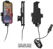 Uchwyty samochodowe do telefonów - Uchwyt aktywny z kablem USB do Apple iPhone 13 w futerale - miniaturka - grafika 1