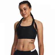 Biustonosze - Biustonosz treningowy Under Armour UA HeatGear High - czarny - miniaturka - grafika 1