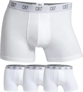 CR7 Cristiano Ronaldo - Bielizna - Bokserki - 8100-4920-100-TRIPACK-WHITE - Mężczyźni - Biały - L - Majtki męskie - miniaturka - grafika 1