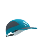 Czapki i chusty sportowe męskie - COMPRESSPORT Czapka biegowa 5 PANEL LIGHT CAP mosaic blue/magent - miniaturka - grafika 1