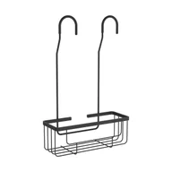 Półki łazienkowe - Pólka łazienkowa zawieszana na baterie Essential czarny mat Sensea - miniaturka - grafika 1