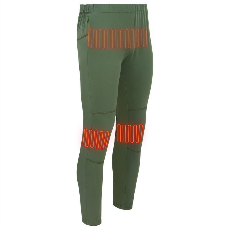 Glovii Spodnie męskie ogrzewane zielone r. XL GP1C