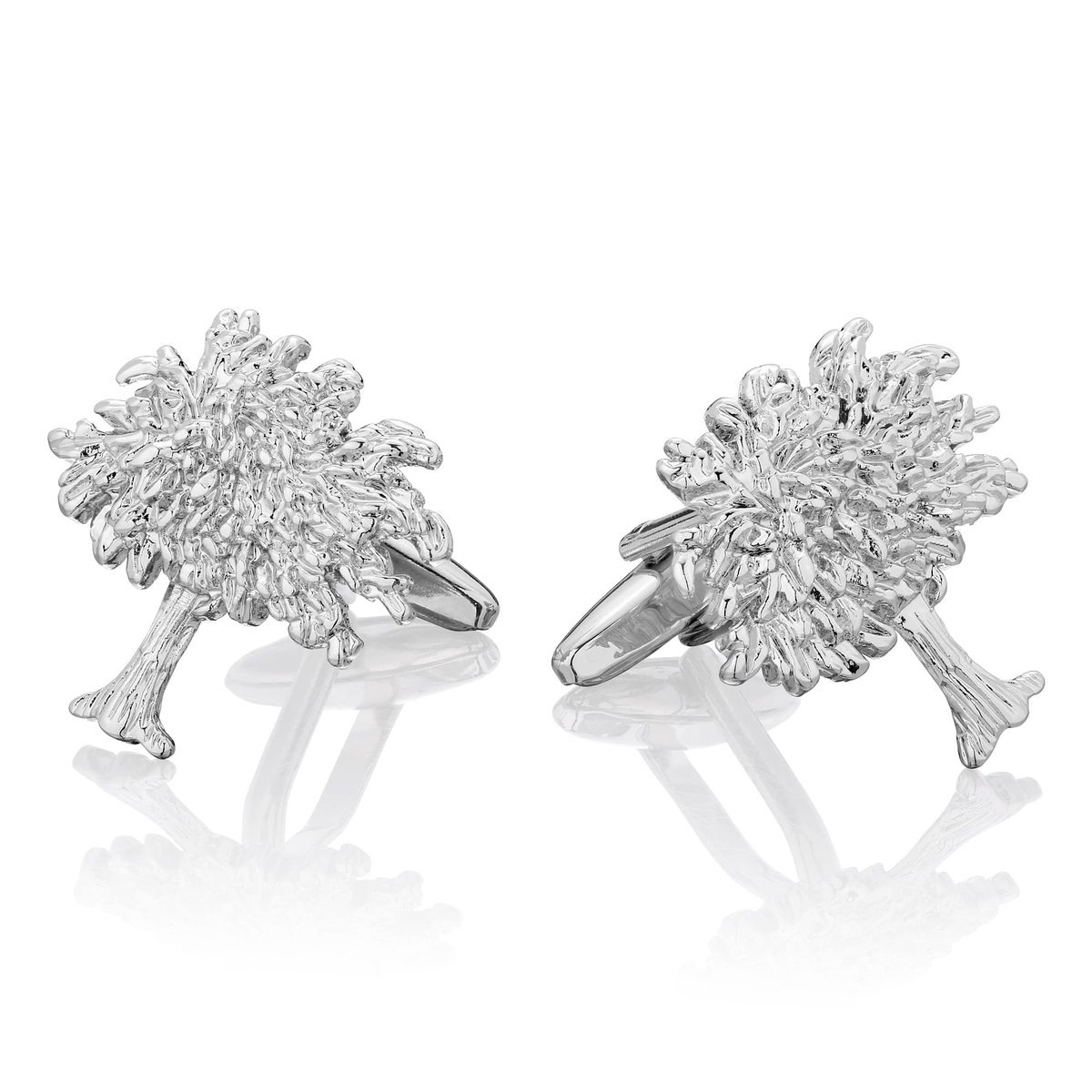 Spinki do mankietów X2 Srebrny Dąb