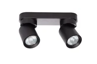 Lampy sufitowe - Timo lampa sufitowa (spot) 2-punktowa czarna - miniaturka - grafika 1