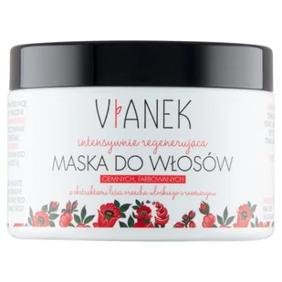 Vianek Intensywnie regenerująca maska do włosów ciemnych, farbowanych - 3469-0 - Maski do włosów - miniaturka - grafika 1