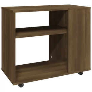 Lumarko Stolik boczny, brązowy dąb, 70x35x55 cm - Ławy i stoliki kawowe - miniaturka - grafika 3