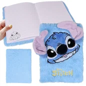 Szkolne artykuły papiernicze - DISNEY Stitch Pluszowy NOTES w linie A5 PAMIĘTNIK dla dzieci ZESZYT szkolny - miniaturka - grafika 1