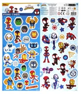 Szkolne artykuły papiernicze - Naklejki Marvel Spidey +/- 50 szt. - 2 arkusze - miniaturka - grafika 1