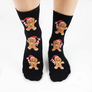 Świąteczne skarpetki Trzy Ciastka - Prezent Świąteczny pod choinkę - Skarpetki damskie - miniaturka - grafika 1