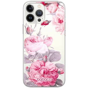 Etui do Apple IPHONE 5/5S/SE Kwiaty 050 Babaco Nadruk częściowy Przeźroczysty - Etui i futerały do telefonów - miniaturka - grafika 1