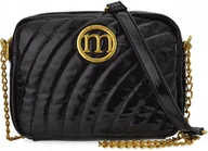 Torebki damskie - Torebka damska monnari czarna listonoszka lakier - miniaturka - grafika 1