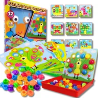Zabawki kreatywne - UKLADANKA Z GUZIKÓW - MOZAIKA 1 - miniaturka - grafika 1