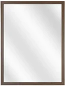 Lustra - Prostokątne drewniane lustro wiszące orzech S0-F07 - miniaturka - grafika 1