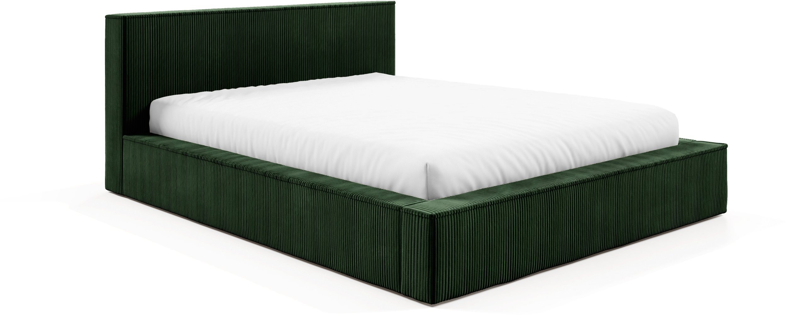 Łóżko FILO 140x200 stelaż metalowy ,POJEMNIK, szerokie boki, Sztruks poso 014