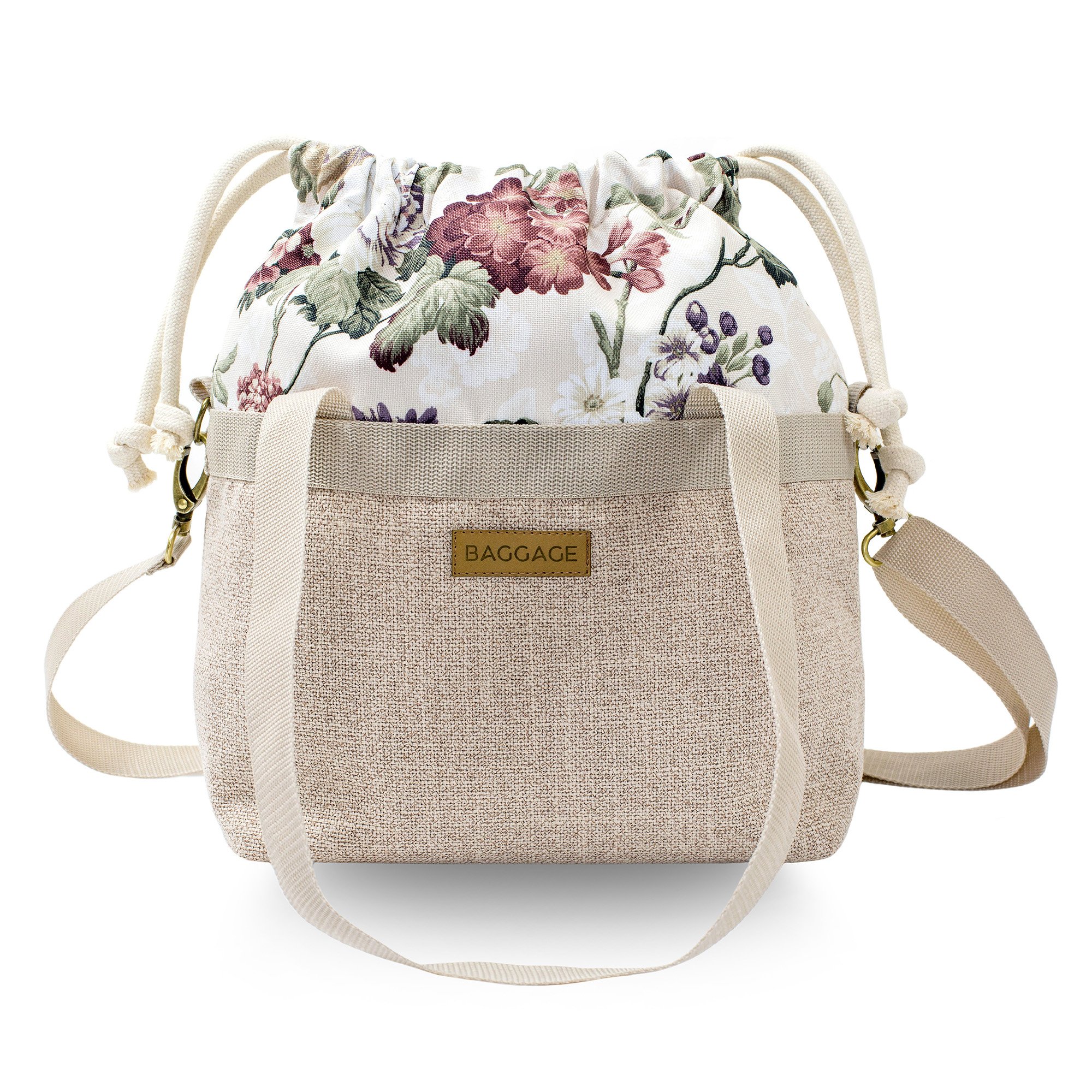 Torebki Torebka Torebka Damska Torebka A5 - Torebka na ramię Torebka Shopper Torebka Torebka materiałowa Torebka wewnętrzna Torebka na zakupy Torebka w kwiaty Beżowy