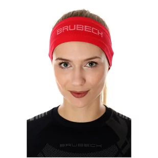 Opaska unisex Brubeck 3D PRO BD10050 czerwony - Czapki i chusty sportowe damskie - miniaturka - grafika 1