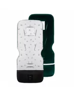 Akcesoria do wózków - Lulumi Wkładka do wózka Cactus butelkowa zieleń - miniaturka - grafika 1