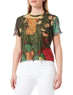 Koszulki i topy damskie - Desigual Ts_la Berceuse T-Shirt damski, zielony, M - miniaturka - grafika 1