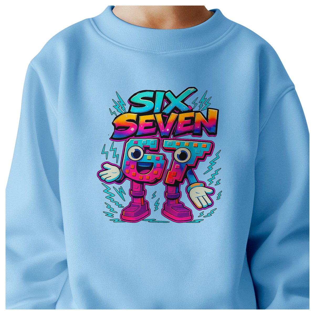 BLUZA DZIECIĘCA 67 SIX SEVEN VIRAL DLA CHŁOPCA DZIEWCZYNKI 104