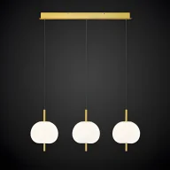 Lampy sufitowe - Lampa wisząca Apple - kolor biały, złoty - LA058/P - miniaturka - grafika 1