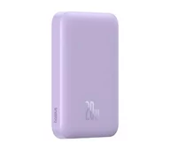 Powerbanki - Baseus P10059002513-00 Magnetic Mini Air 6000mAh 20W Fioletowy - miniaturka - grafika 1