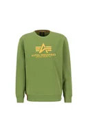Bluzy męskie - Bluza Alpha Industries Basic Sweater moss green - miniaturka - grafika 1