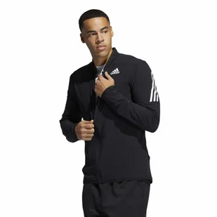 Adidas Aeroready Woven 3S Full Zip Jacket Czarny M - Kurtki męskie - miniaturka - grafika 1
