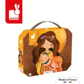 Puzzle - Puzzle w walizce Obraz inspirowany twórczością Klimta 100 elementów 6+ Made in France, Janod - miniaturka - grafika 1
