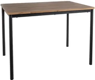 Stoły - STÓŁ CITY DĄB ARTISAN/CZARNY 110X75 - miniaturka - grafika 1