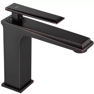 Rea Bateria Umywalkowa Romano Old Black niska B9900 - Baterie umywalkowe - miniaturka - grafika 1