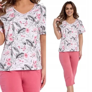 PIŻAMA Damska CORNETTE 695 Vivian XXL / 44 Biały - Piżamy damskie - miniaturka - grafika 1