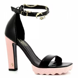 Sandały damskie na słupku CARINII - Carinii - Sandały damskie - miniaturka - grafika 1