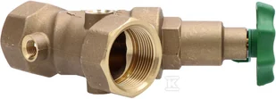 Zawór skośny DN32, typ 1603, GW 5/4" z niewznoszącym trzpieniem, odcinający, antyskażeniowy z możliwością nadzoru i odwodnieniem - Zawory i kraniki - miniaturka - grafika 1