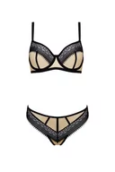 Komplety bielizny - Nocna komplet biustonosz + stringi Casmir Denerys bikini beige - miniaturka - grafika 1