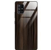 Etui i futerały do telefonów - Etui drewniane Samsung Galaxy A71 5g Premium Wood Dark Brown Forestzone Glass - miniaturka - grafika 1
