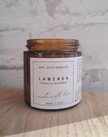 Świece - Świeca Sojowa Zapachowa Lawenda 120ml 27h Drewniany Knot - miniaturka - grafika 1