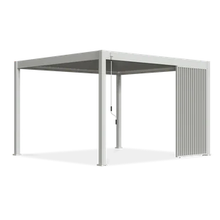 Panel żaluzjowy pionowy do pergoli ELEGANCE/DELUXE/FUSION 1.3 m White - Gutroof - Kratki i pergole - miniaturka - grafika 1