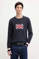 Swetry męskie - Pepe Jeans sweter bawełniany męski kolor granatowy PM7000018 - miniaturka - grafika 1
