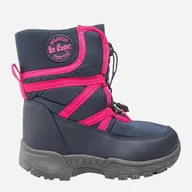 Buty dla dziewczynek - Śniegowce dziewczęce ocieplane Lee Cooper LCJ-22-44-1364K 32 Ciemnogranatowe (5904292123100) - miniaturka - grafika 1