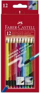 Faber-Castell Kredki z gumką 12 kolorów - Kredki, ołówki, pastele i pisaki - miniaturka - grafika 2