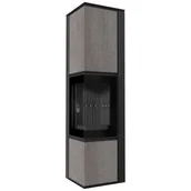 Piece wolnostojące - Piec stalowy TORA/L 8 kW fi 150 NATURALI PIETRA DI SAVOIA czarny domykanie - miniaturka - grafika 1