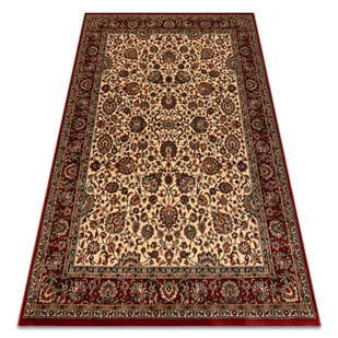 Dywan wełniany KASHQAI 4362 102 ornament beż / bordo beżowy 120x170 cm - Dywany - miniaturka - grafika 1