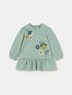 Mayoral Sukienka codzienna 2924 Zielony Regular Fit - Sukienki i spódniczki dla dziewczynek - miniaturka - grafika 1